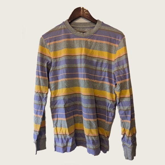 NOAH - Striped long sleeve shirt - Sz S - Picture 1 of 7